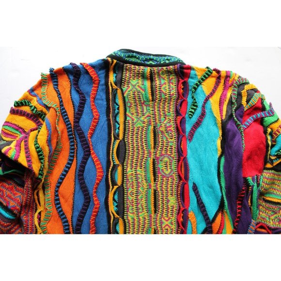Coogi Vintage Colourful Cotton Sweater Size XL Notorious Big Style Very Rare - Picture 4 of 11